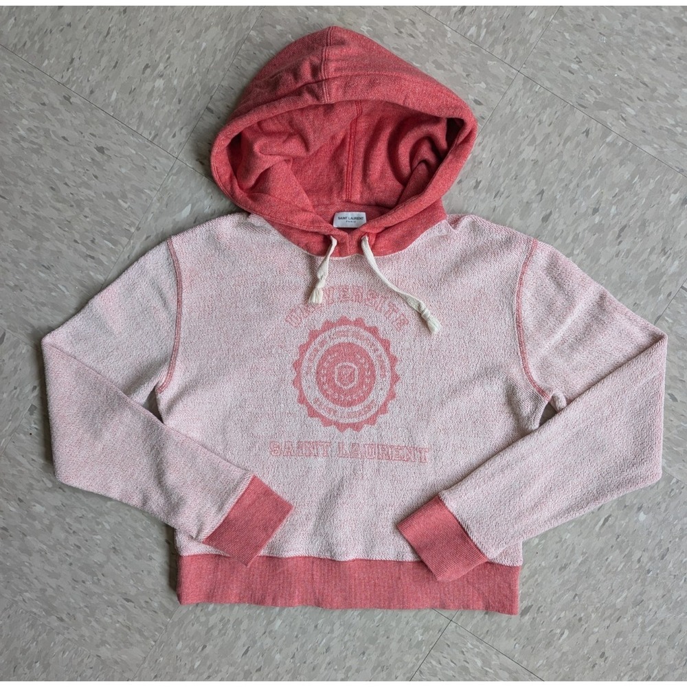 Saint Laurent University Pink Sweatshirt